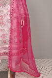 DSO-001C-Baby Pink - Roheen Luxe | 3Pc Ready to Wear Oraganza Embroidered Dress