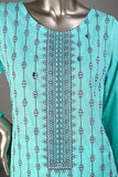 Lightout (SC-177A-LightBlue) 3Pc Embroidered & Printed Un-Stitched Cotton Dress With Embroidered Chiffon Dupatta