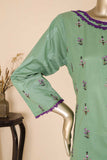 SC-275A-Green - Dastoor | 3Pc Cotton Embroidered & Printed Dress