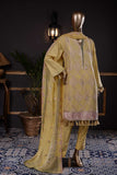 Washer Rumbus (SC-42B-Yellow) Embroidered Cambric Dress with Embroidered Chiffon Dupatta